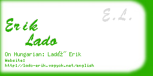 erik lado business card